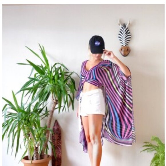 Bright Festival/Beach Kimono Coverup - Picture 1 of 5
